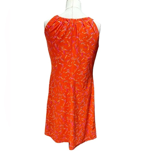 SARAH CAMPBELL Orange sleeveless Shift Dress size XS - Picture 2 of 9